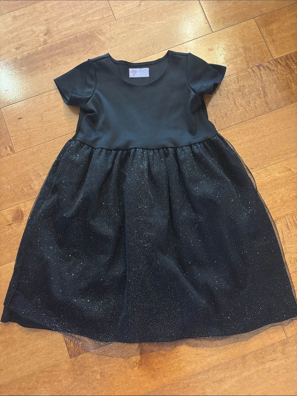 Black Sparkle Tulle Kids Dress size 10 by Singers Company dance